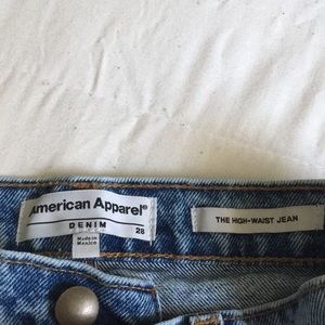 American Apparel high-waisted Mom Jeans
